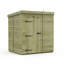 Total Sheds 6ft x 5ft Pent Garden Shed - Single Door - No Windows - Pressure Treated Timber - UK Manufactured