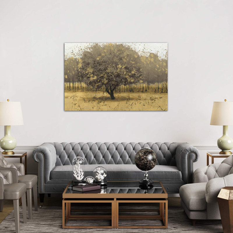 Golden Trees I by James Wiens - Wrapped Canvas Painting, 66.04 cm H x 45.72 cm W x 1.91 cm D