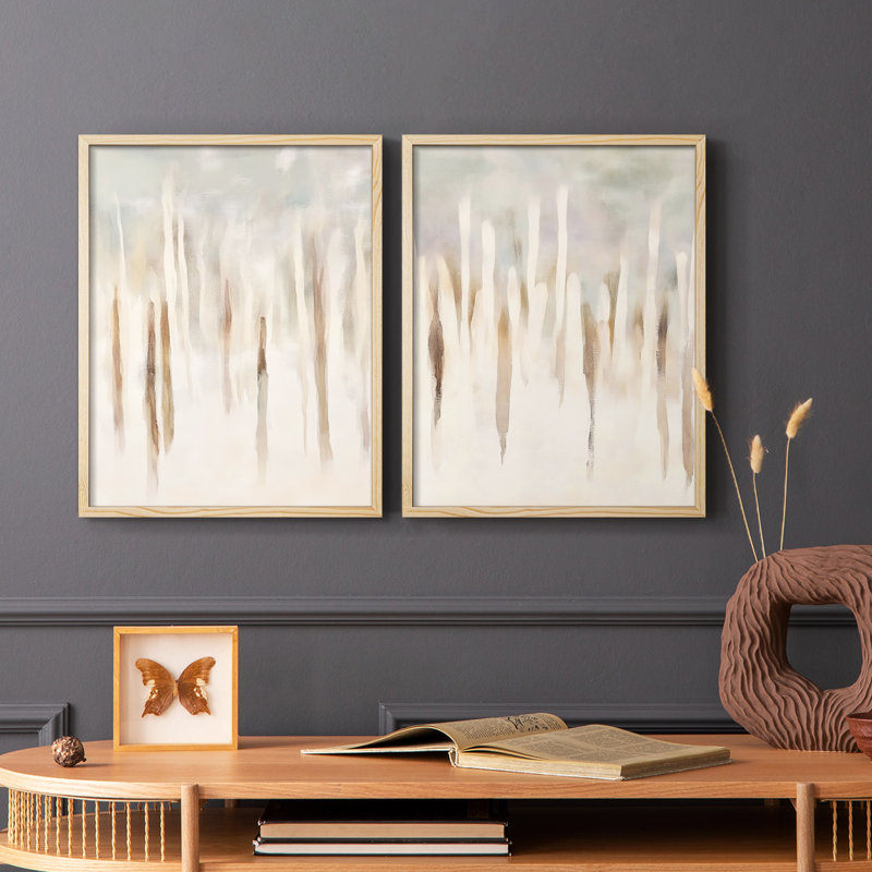 ABSTRACT Series DCCCXXII-Premium Framed Print -Ready to Hang - No Nails Required - No Nails Required, Bois naturel
