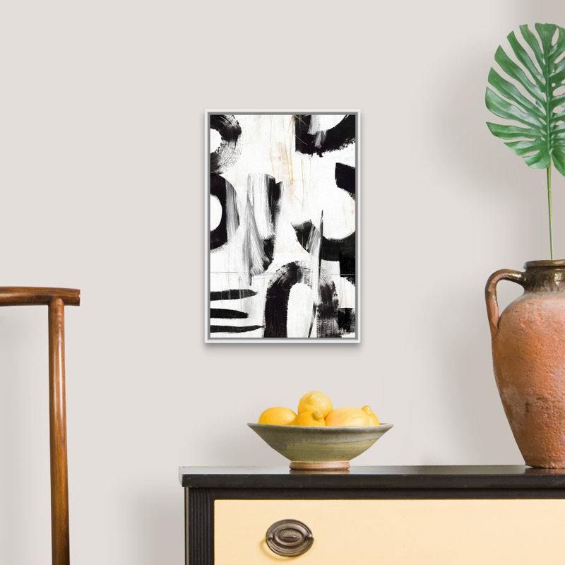 Reproduction d’art sur toile, "concept III" par PI studio, H 20 po x l 14 po x P 1,75 po, Cadre blanc
