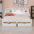 Daybed Featuring Storage Bookcases, Two Drawers and Built-in Charging Design-717015479