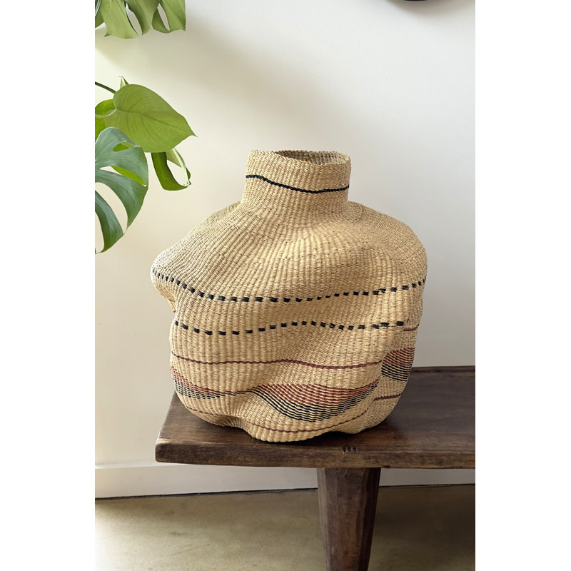 Handwoven Wave Basket w