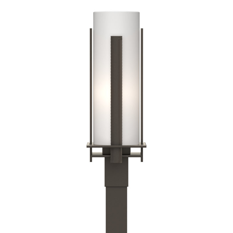 Tête de lanterne verticale verticale 1 lumière, Opale, Fumée côtière foncée