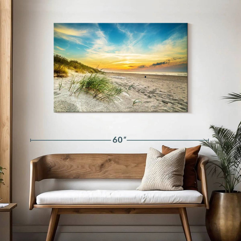 Dunes de sable de plage polies, H 30 po x l 45 po