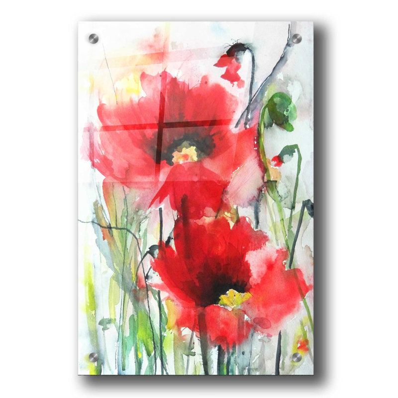 " Red Poppies " by Karin J