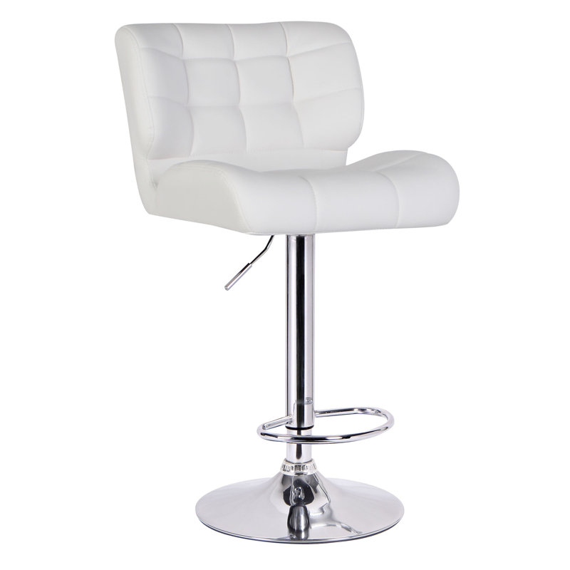 Tabouret de bar pivotant Blanchette, Blanc