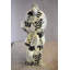 Statue en résine Maghull Bearbrick moyen noir et blanc à motif unique 9 po x 8 po x H 17 po