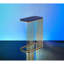 Table d'appoint hypnotisante bleue et dorée avec des options utilitaires distinctives captivantes