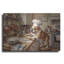  «Bulldog In The Kitchen» par Rich Monet, art mural en métal, 24 po x 16 po-1432374010