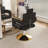 Professional Hydraulic Barber Chair - 360° Swivel With Adjustable Height, Stainless Steel Armrests & Reclining Backrest For Salon & Barber Shop(Black + Gold)