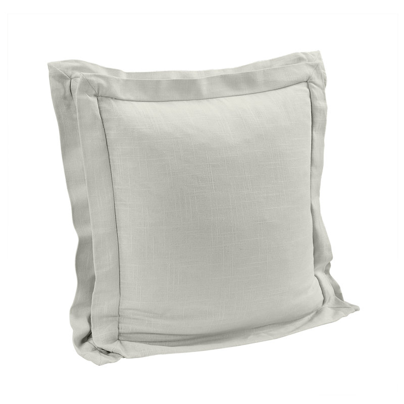 Coussin décoratif à double bride Luna, Gris