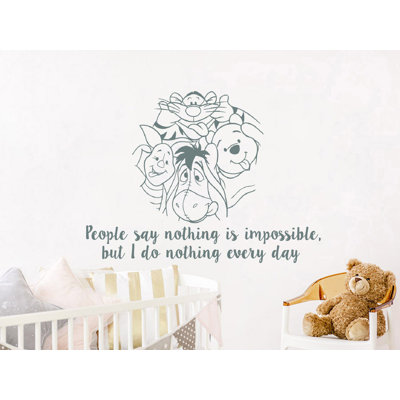 Décalcomanie murale winnie classic the pooh