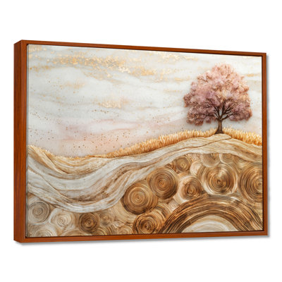 Renfrow Farm Charm Meadow with Lavender Ink Field Landscape II - ferme, art mural