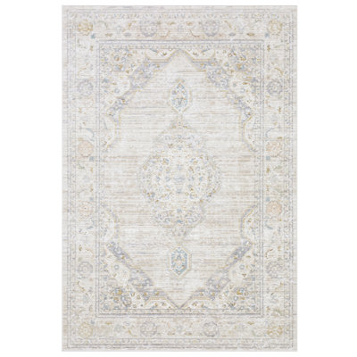 Tapis beige / bleu Tonye