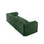 Élégant canapé en chenille verte avec siège de rangement, dossier cylindrique et accoudoirs, canapé contemporain en tissu 3 places avec compartiment de rangement caché-448341254