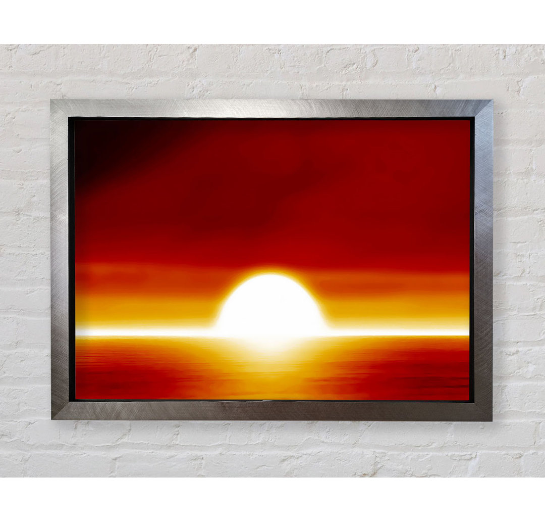 Surrealer Orangen-Sonnenuntergang - Druck