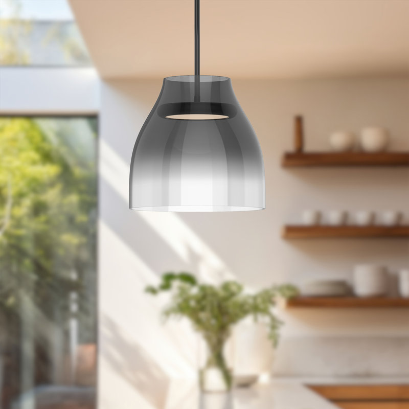 Luminaire suspendu 1 lumière Trinity, Fumé