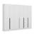 Modern Hall Stand, White, 106.3 x 82.7 x 13.8 inches | 100% Melamine Coated Particle Board, Thickness: 0.7 inches | Stylish & Functional Storage Solution for Entryway, Perfect for Organizing Shoes & Coats-102346893