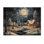 Christmas Winter Cottage Scenery II - Paysage d'hiver sur bois