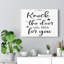 The Door Will Open - Wrapped Canvas Print-377455158
