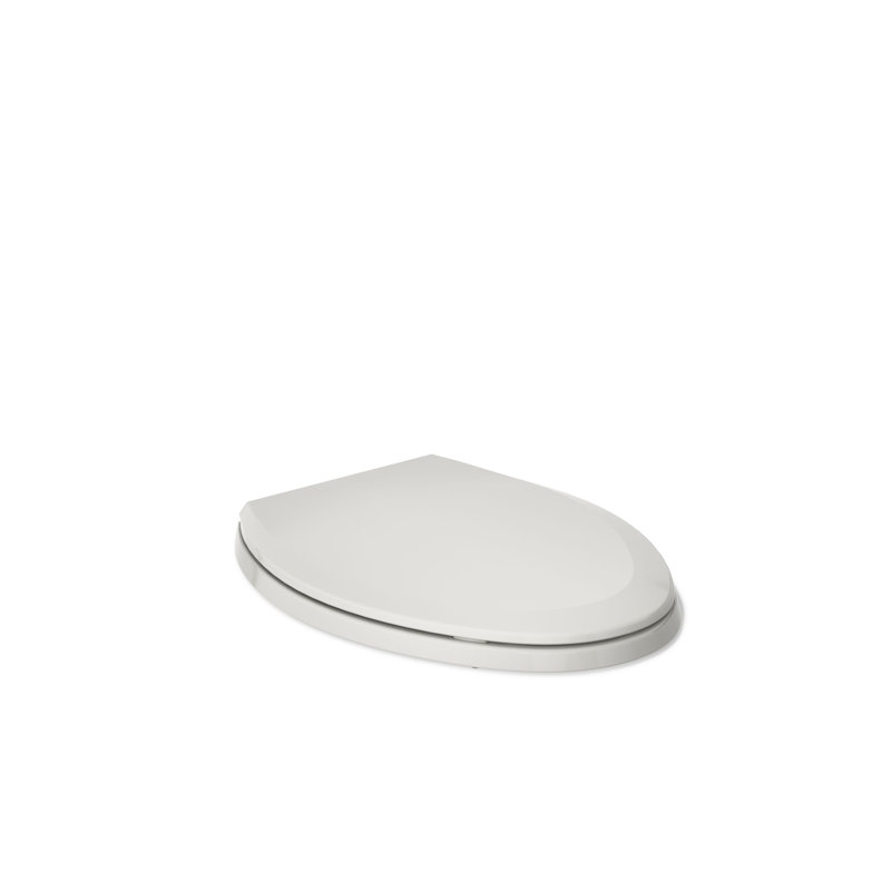 Lustra with Quick-Release Hinges Toilet Seat, Tender Gray, Elongated