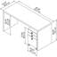 Ensemble de bureau rectangulaire 2 pièces Echo-1035607652