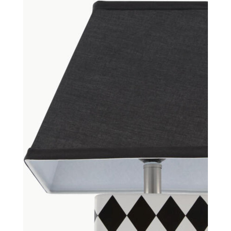 Lampe de table Verrett, Noir, Noir