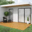 30cm L x 30cm W Solid Wood Interlocking Deck Tile-114883619