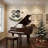 Metal Musical Instruments & Notes Black Wall Decor (set Of 4)