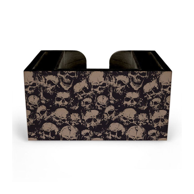 Plateau de bar en bois - Crânes
