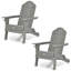Chaise Adirondack pliante en plastique Delane-84369854
