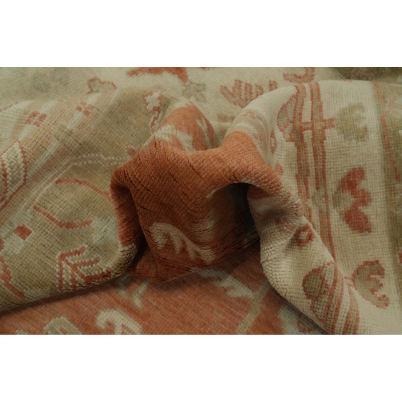 Tapis floral teint floral Oushak 9 x 12