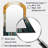 Bold Yellow And Grey Forest III - Forest Arch Large Mirror, Traditional Asymmetrical Unique Wall Mirror Decor, Printed Metal Art-1198424572