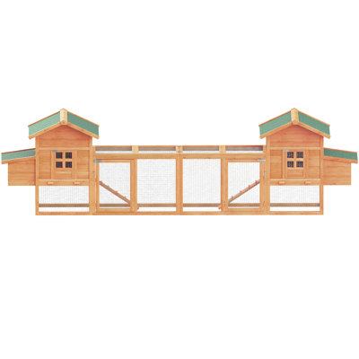 Fultonham 29.89 Square Feet Chicken Coop with Chicken Run For Up To 6 Chickens