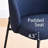 Modern Upholstered - Curved Back Fabric Dining Chairs with Metal Legs-1652211104