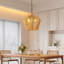 65,0 po - Fibre naturelle - Bois - Luminaire suspendu - Hauteur réglable