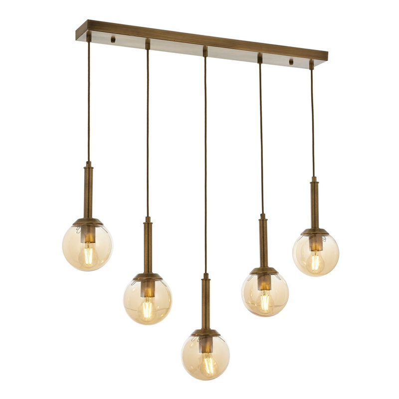 Luminaire suspendu pour îlot de cuisine 5 lumières