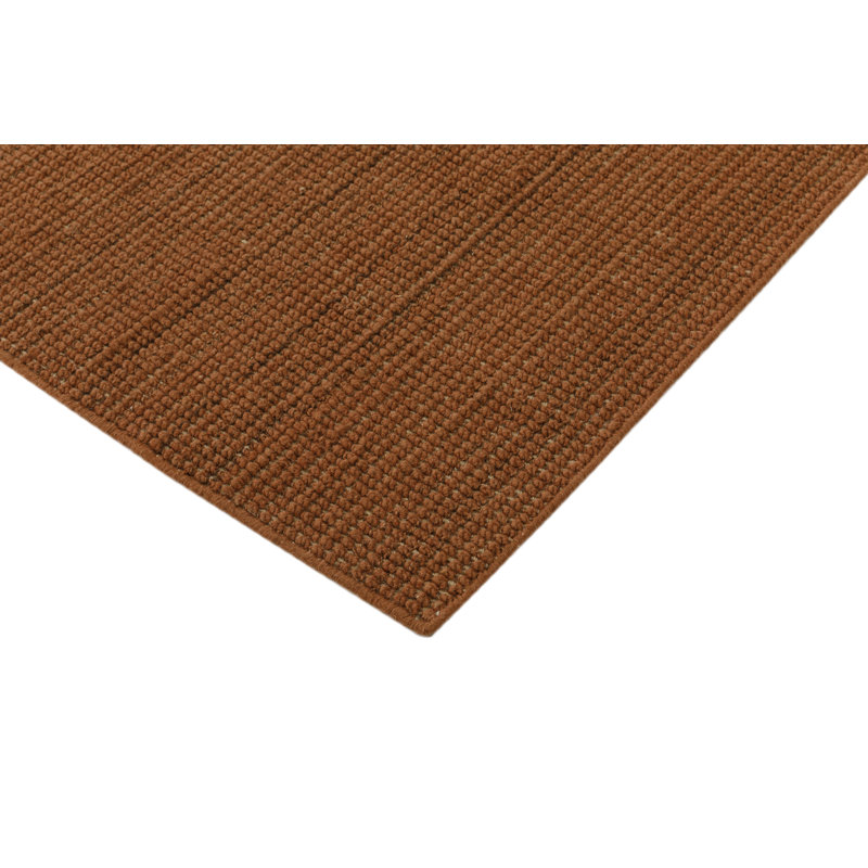 Guthrie Novi Hand-Loomed Wool Solid Area Rug, Clay, Runner 2'6" x 8'