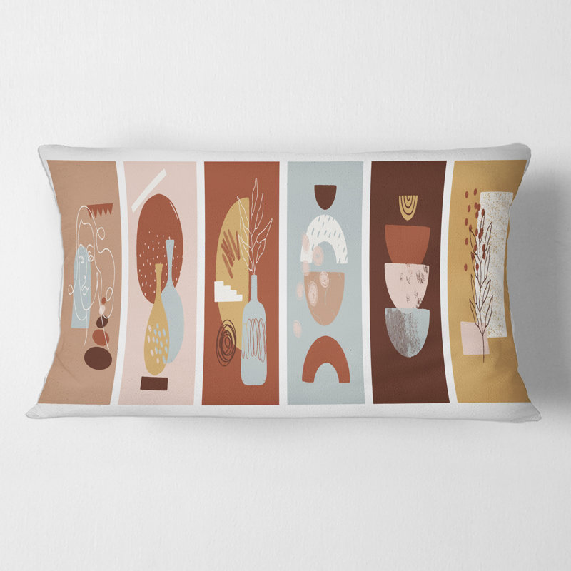Minimalistic Compostion of Shapes V Rectangular Pillow Cover & Insert