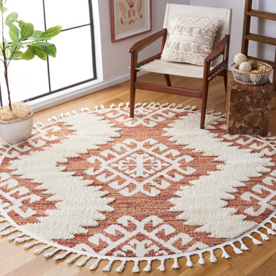 Demartino Southwestern Orange/Ivory Area Rug