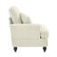 Canapé en chenille LSF avec 1 coussin - blanc beige-917480803