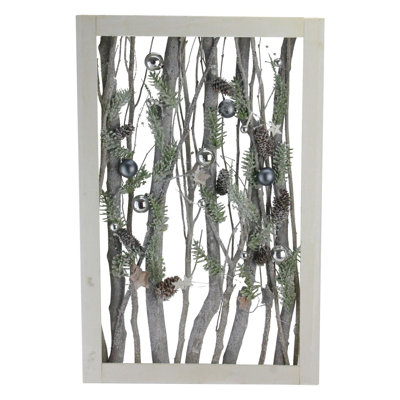 Branches de bouleau sur pied en bois