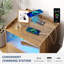 Table de chevet 2 tiroirs l 17,7 po-950312352