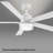 Radiant 5-Blade Smart Ceiling Fan With Integrated Dimmable LED Light and Bluetooth Remote Control Included, Selectable Color Temperature (2700K, 3000K, 3500K, 4000K)-123804461-123804464-123804467
