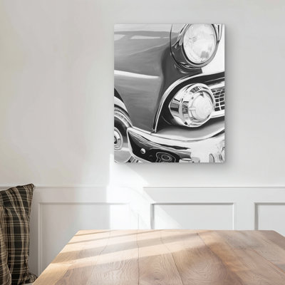 Beautiful old car - Monochrome Hobbies metal print | Home decor