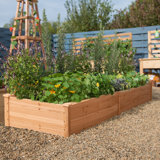 Iglesias Wood Raised Garden Bed