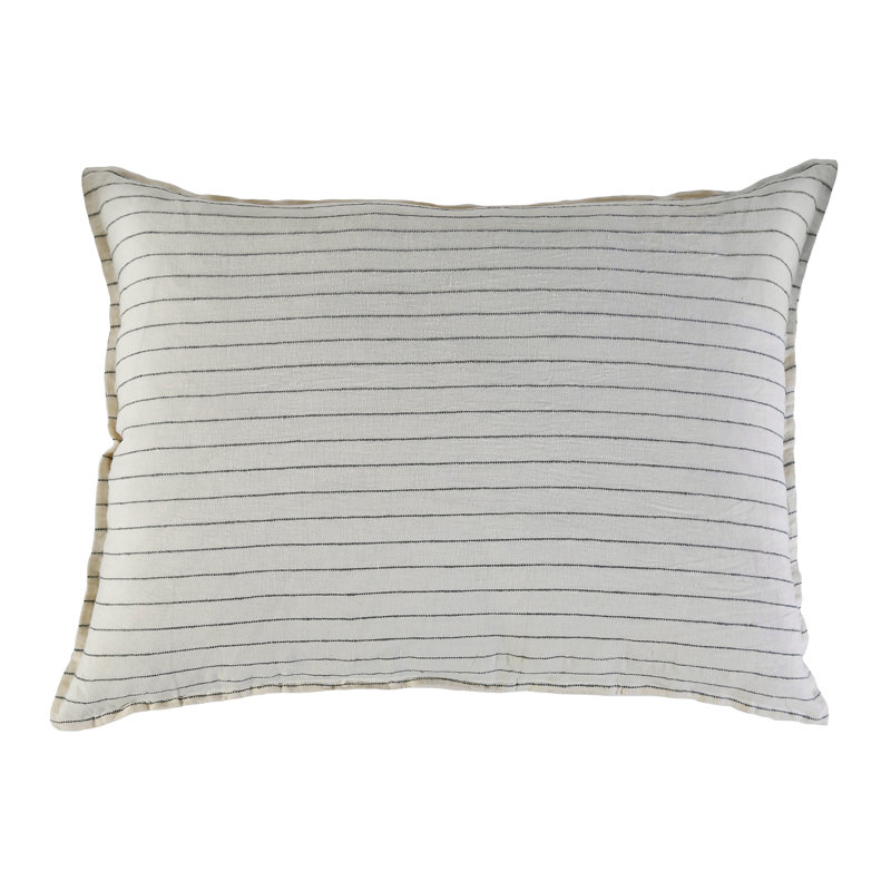 Blake Collection Big Pillow (28" X 36"), Cream/Gray
