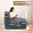 Bean Bag Chair For Adults, Oversized Faux Fur Beanbag Chair With Soft Pillow For Living Room, Bedroom,Bubble Dark Blue-1816801135