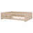 Low Profile Wood Platform Bed with Guardrail and Convenient Storage Shelves-588529694-588529665