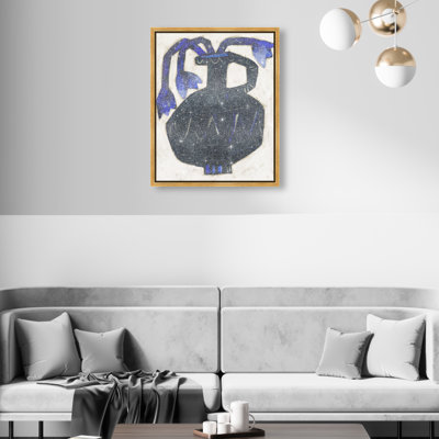 Indigo Vase Print by Oliver Gal